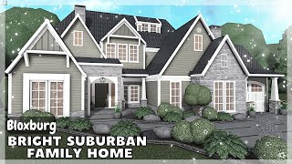 BLOXBURG Suburban Family Home Speedbuild  Roblox House Build [upl. by Natika676]