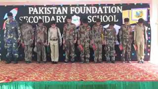 Pak Army Song Hamara Pakistan  Pakistan Foundation School Annual Result 2018 [upl. by Abdella]