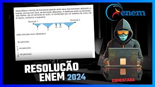 ENEM 2024  Um aeroporto disponibiliza o serviço de transporte gratuito entre seus dois terminais [upl. by Latashia]