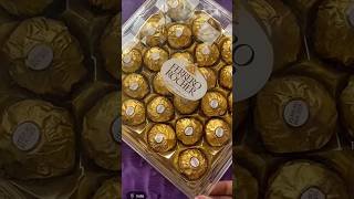 Forrero rocher unboxing Ferrerorocher chocolateunboxing chocolate chocolateasmr chocholates [upl. by Earahc]