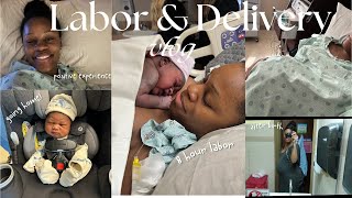 LABOR AND DELIVERY VLOG  Water broke before induction date  First Time Mom  Positive Experience [upl. by Htrow506]