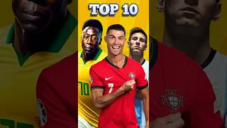 TOP 10 GOAL SCORERS IN FOOTBALL HISTORY [upl. by Ofori]