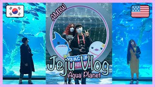 Korea Vlog  Jeju Day 1  Korea’s largest aquarium  AMBW  KORENG [upl. by Marilyn]