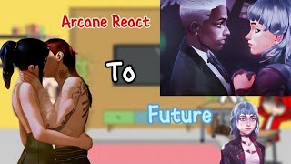 SPOILER Arcane React To future Jinx  Gacha React [upl. by Neelrahc]