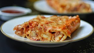 Pizza cannelloni  Zapečeni kaneloni sa pica nadevom [upl. by Sutniuq]