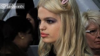 Whats It Like To Be a Model at Fashion Week ft Daphne Groeneveld at Jill Stuart FW 12  FashionTV [upl. by Noseimaj]