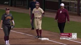 FSU Softball vs Minnesota 2018 Game 1 [upl. by Llij]