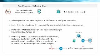 Was sind Angriffsszenarien Ciphertext und Knownplaintext [upl. by Dotti]