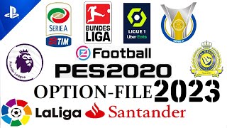 OPTION FILE PES2020SEASON 2023 GRATISFREE DOWNLOAD PS4PS5 [upl. by Martie]