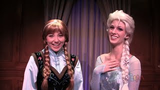 quotFrozenquot Anna and Elsa move to Princess Fairytale Hall at the Magic Kingdom Walt Disney World [upl. by Holladay64]