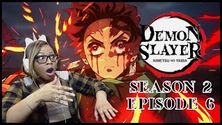 THIS WAS CRAZY TANJIRO SNAPPED DEMON SLAYER S2E6  FIRST TIME WATCHING [upl. by Noseaj416]