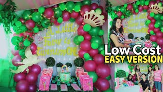 HOW TO MAKE TINKERBELL BIRTHDAY THEME BACKDROP AND DECORATIONS [upl. by Wendin]