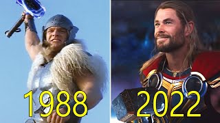 Evolution of Thor in Movies w Facts 19882022 [upl. by Drucie]