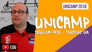 COMENTÁRIO UNICAMP 2018  Segunda Fase  Terceiro Dia [upl. by Lupee]