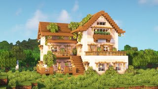 Minecraft How to Build an Aesthetic Cozy House  Tutorial [upl. by Zahc239]