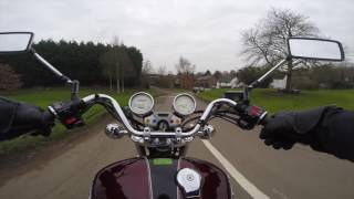 Yamaha Virago 1100 Ride after Pilot jet cleaned [upl. by Eirrab610]