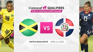 Concacaf Women Qualifiers GS 2022 Highlights Jamaica vs Dominican Republic [upl. by Dodwell648]