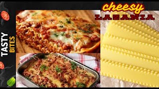 Cheesy Lasagna with special white cheesy sauce by tasty bites  lasgana chiken tikka lazania spicy [upl. by Malynda468]