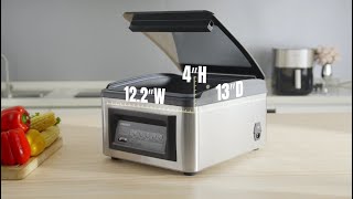 Wevac CV12 Chamber Vacuum Sealer  Smart Food Storage and Marinade [upl. by Llerud434]