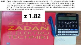 Zadanie 182 Elektrotechnika  zbiór zadań by Aleksy Markiewicz [upl. by Madonna]