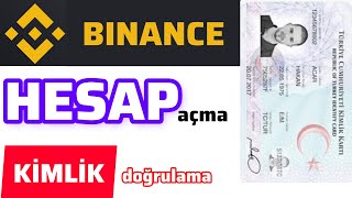 Binance Kayıt Olma Kimlik Doğrulama Para yatırma  Sıfırdan Binance Hesap Açma [upl. by Kahaleel]