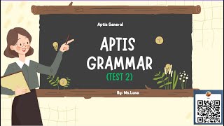 AptisGrammarTest 2 [upl. by Alage387]