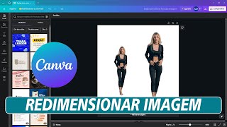 COMO REDIMENSIONAR IMAGEM NO CANVA  canvagratis [upl. by Novihs269]