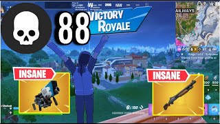 88 kill Duo Vs Squad White Shark Shinobi ASMR Chill ft Qwivak 🔥Gameplay Keyboard Fortnite 144FPS [upl. by Aicrag]