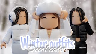 Winter Roblox Outfits CODES  LINKS❄️⛄️ [upl. by Meelas416]