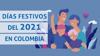 Días festivos del 2021 en Colombia [upl. by Mahalia612]