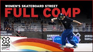 Women’s Skateboard Street Elimination FULL COMPETITION  X Games Ventura 2024 [upl. by Salina]