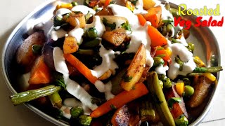 Best healthy tasty salad Veg salad Roasted vegetables salad Mixed veg salad recipe [upl. by Yrneh856]