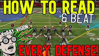 MAKE PASSING EASY How to 📚READ amp BEAT🥊 EVERY DEFENSE in Madden NFL 24 Offense Tips amp Tricks [upl. by Kaycee52]