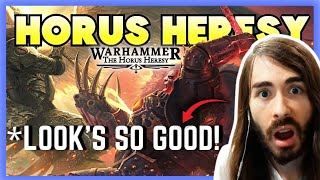 MoistCr1tical Reacts to Warhammer The Horus Heresy Cinematic Trailer  Penguinz0 Reacts moisty [upl. by Uliram]