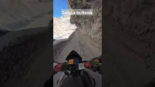 Raw video ZangLa to Nerak bikerfromjammu jammubiker padum zanskarvalley foryou Nerak Lingshed [upl. by Nyladgam]