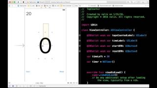 Swift NSTimer Tap Counter Game [upl. by Matthew]