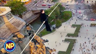 Philippe Walks Between Notre Dame’s Towers  The Walk [upl. by Culberson]