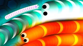 Slitherio 1 Tiny Troll Snake Unremitting Kill Hacker Giant Snakes Epic Slitherio Gameplay [upl. by Charmane]