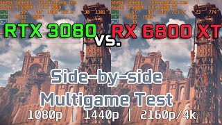 RTX 3080 vs RX 6800 XT  1080p 1440p 4k [upl. by Gabie859]