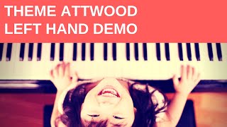 Piano Tutorial Theme  Left Hand  Grade 1 Piano ABRSM [upl. by Oinegue]