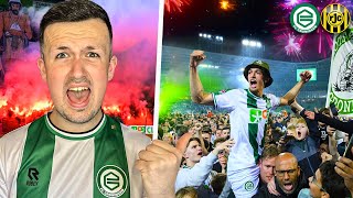 The Moment FC Groningen WIN PROMOTION to Eredivisie [upl. by Hashum801]