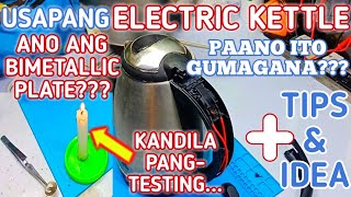 HOW TO CHECK TEST AND TROUBLESHOOT ELECTRIC KETTLE  TAGALOG [upl. by Eerdna]