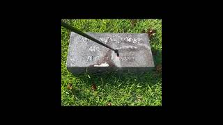 Headstone cleaning Ann Tolar 19191930 [upl. by Yelahc]