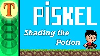 How to Create Pixel Art and Animations with Piskel Tutorial 3  Shading the Potion [upl. by Leibman]