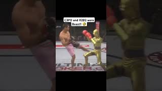 Star Wars Fights c3po starwars haha funny lol robot fighting ufc miketyson jakepaul r2d2 [upl. by Hachman]