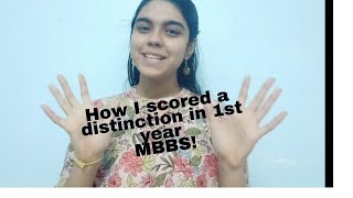 How to score a distinction in 1st yr MBBS  Medical student study tips part 1 INZANE MED [upl. by Roleat]