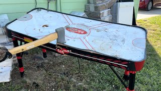 Smash Cheap Air Hockey Table [upl. by Wichman]