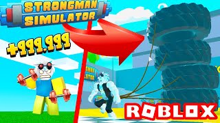 Я СТАЛ СУПЕР КАЧКОМ В СИМУЛЯТОРЕ СТРОНГМЕНА ROBLOX Strongman Simulator [upl. by Haras]