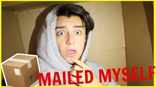 I MAILED MYSELF in a BOX and IT WORKED  Human mail challenge [upl. by Sherwynd94]