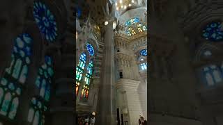 Inside the Sagrada Familia  Barcelona Spain [upl. by Yvehc]